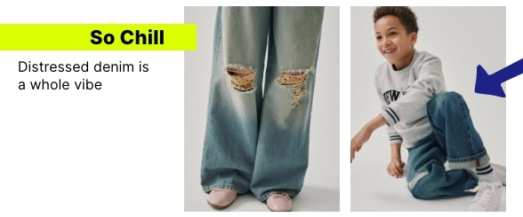 So Chill: Distressed denim is a whole vibe