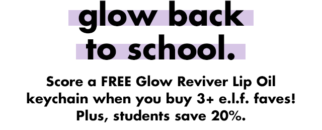 Glow back to school