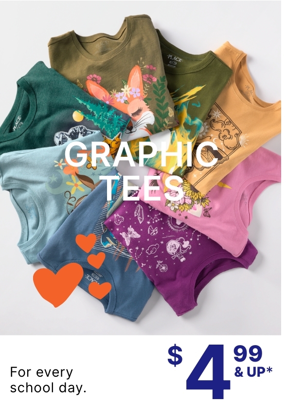 $4.99 & Up Grraphic Tees
