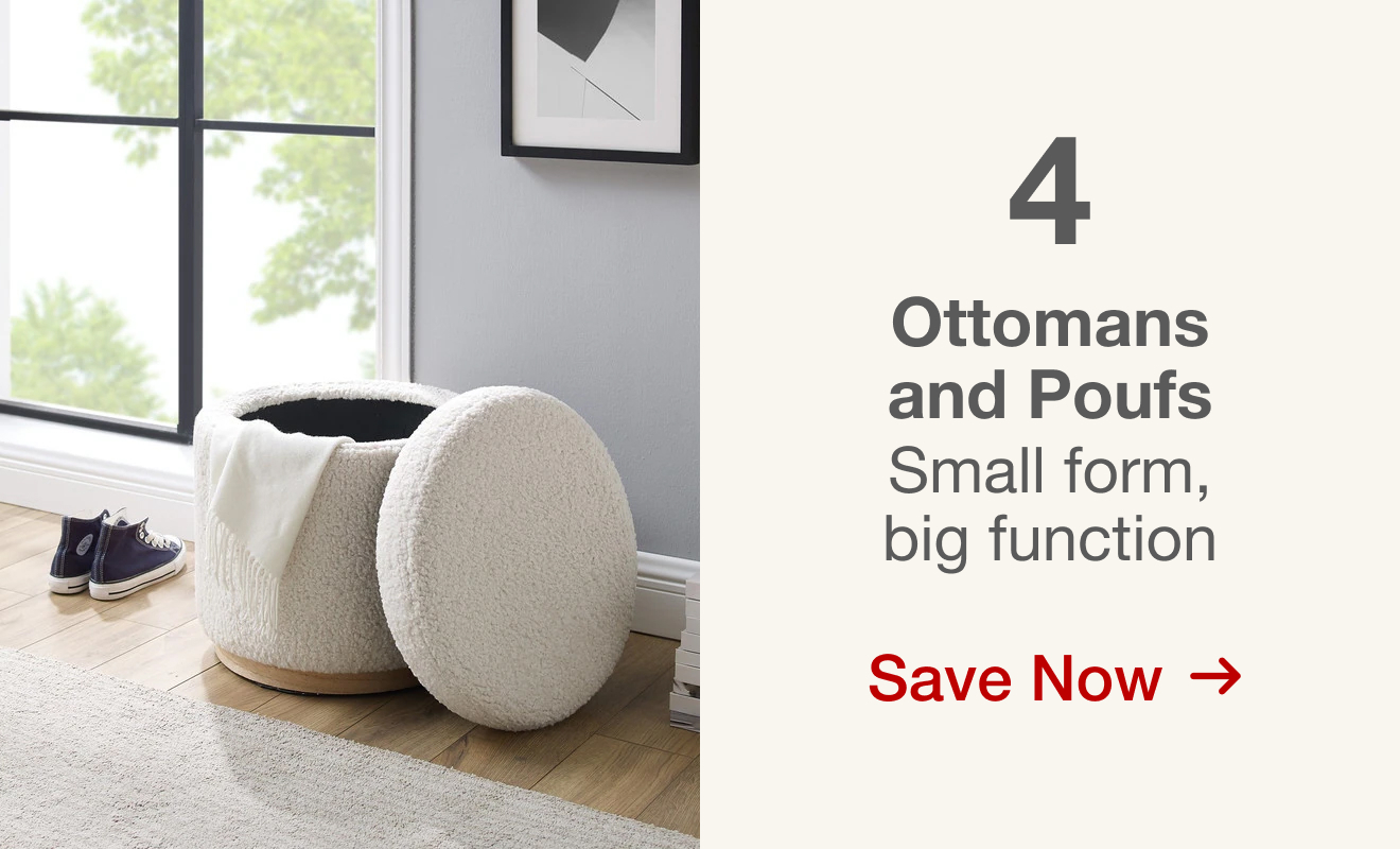 Shop Ottomans and Poufs on Sale