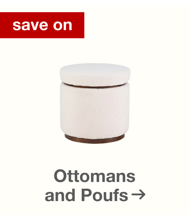 Ottomans and Poufs on Sale