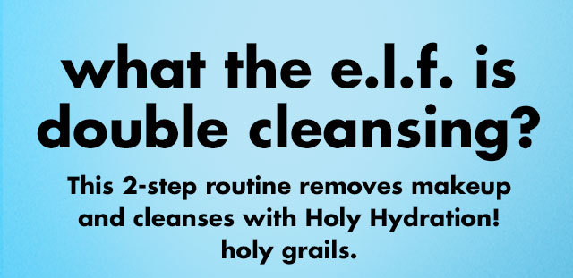 This 2-step routine removes makeup and cleanses