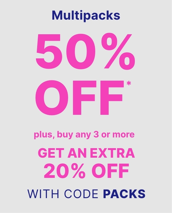 50% off Multipacks + Extra 20% off 3+ with code PACKS