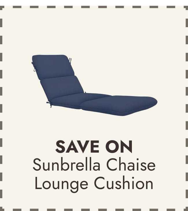 Sunbrella Chaise Lounge Cushion