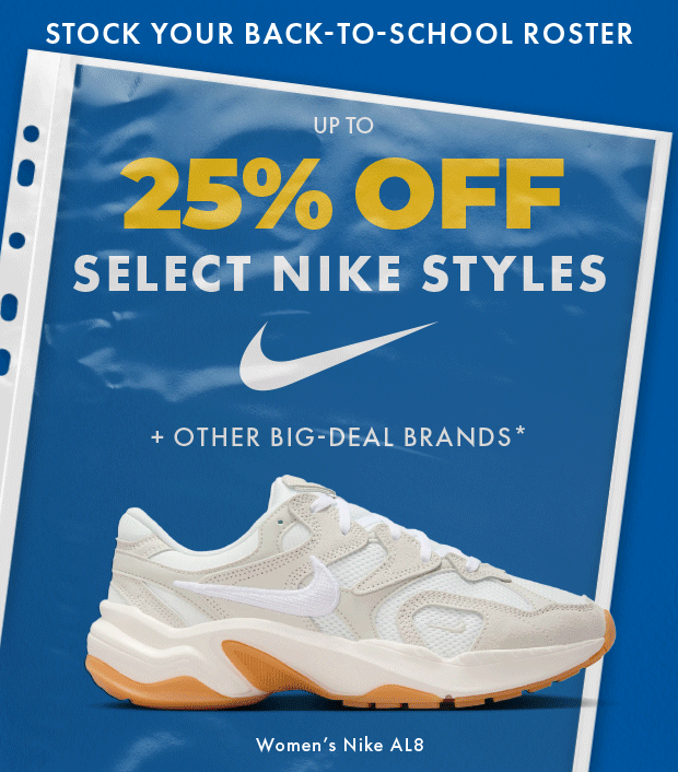 Up to 25% Select Nikes | Shop Now