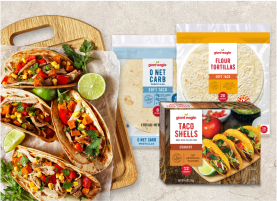 GE shells, tortillas