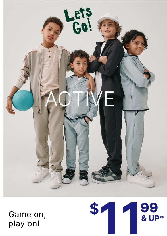 $11.99 & Up Activewear