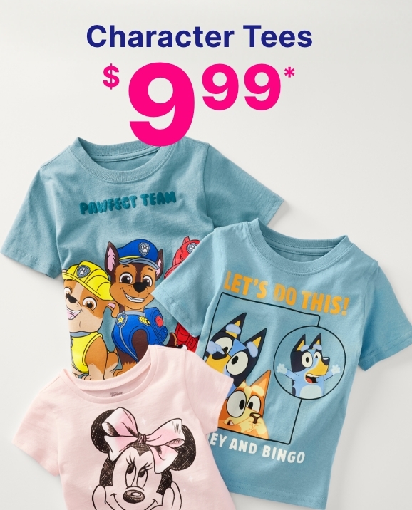 $9.99 Character Tees
