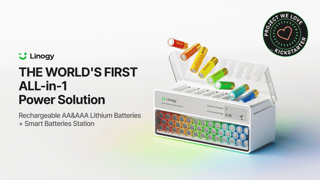 Linogy: Reinvent AA/AAA Batteries & Chargers