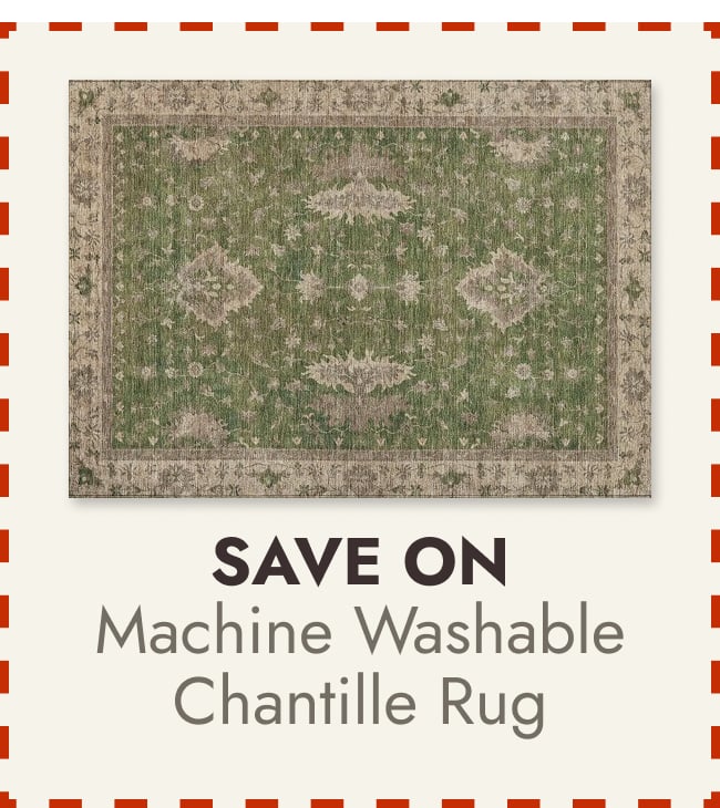 Machine Washable Indoor/ Outdoor Traditional Chantille Rug