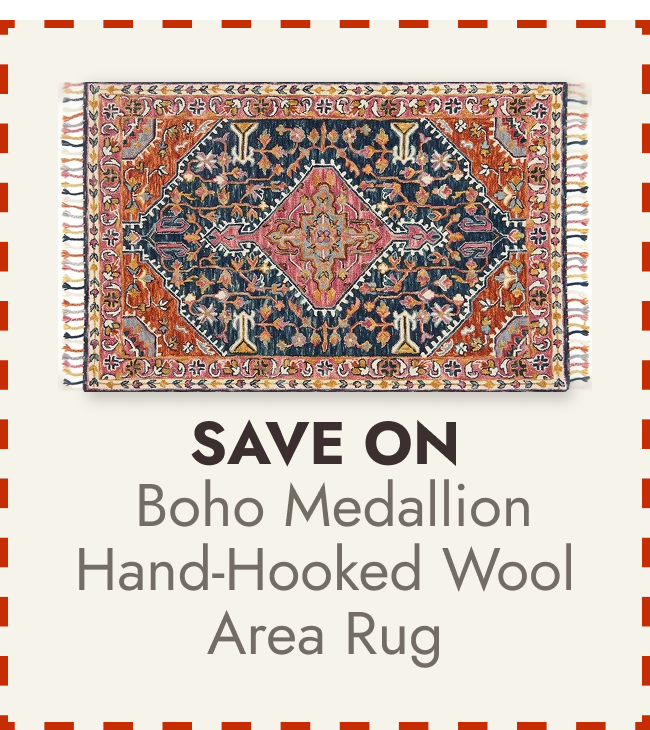Alexander Home Sahara Boho Medallion Hand-hooked Wool Area Rug