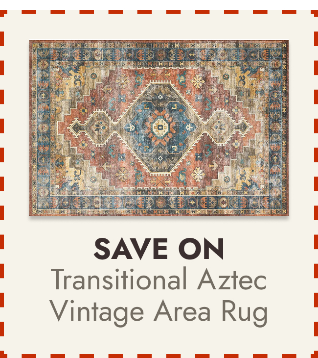 Alexander Home Leanne Transitional Aztec Vintage Printed Area Rug