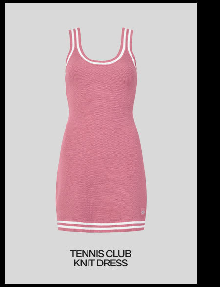 TENNIS CLUB KNIT DRESS