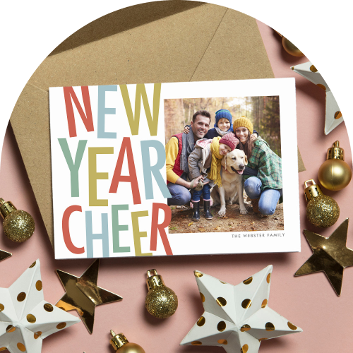 Photo of a New Year card