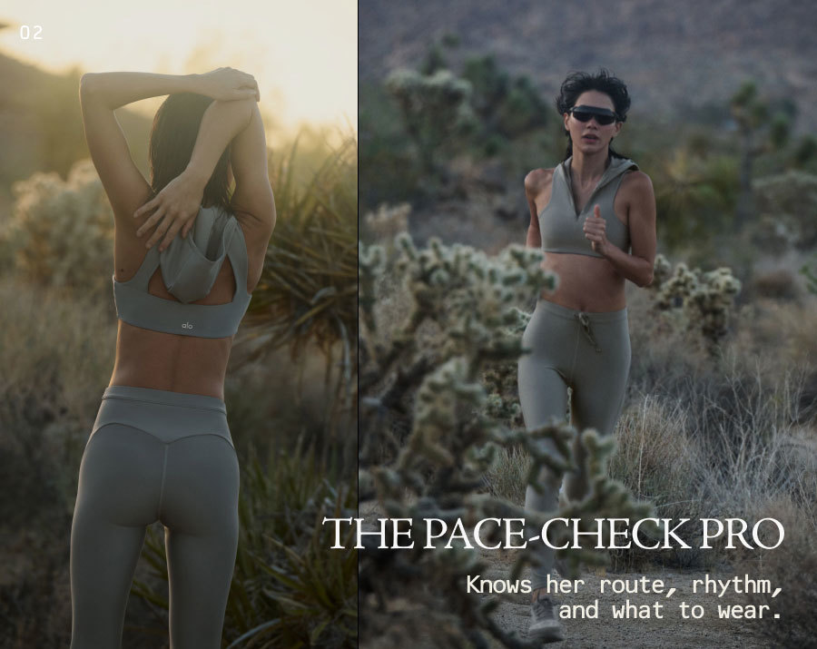 THE PACE-CHECK PRO KNOWS HER ROUTE, RHYTHM AND WHAT TO WEAR.
