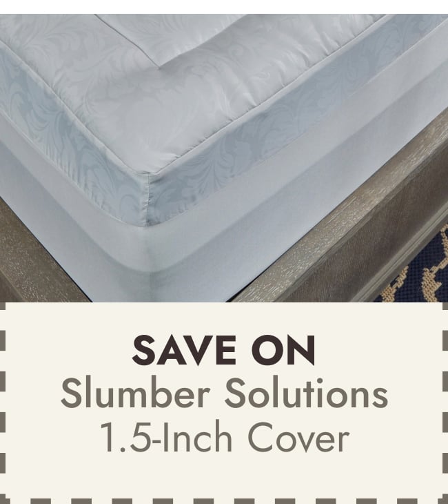 Slumber Solutions 1.5-inch Embossed Fiber Cover