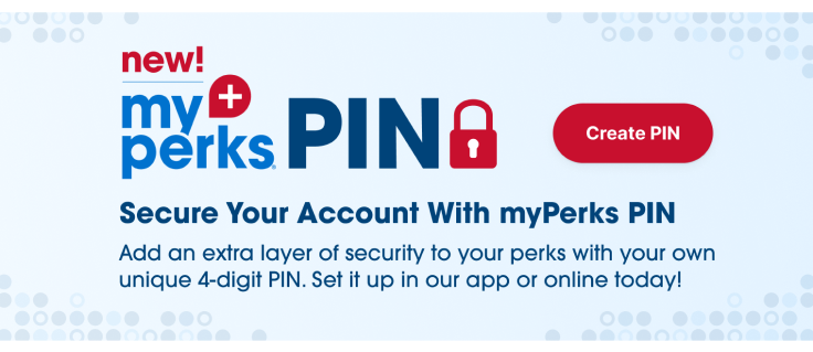  myPerks Pin Secure your account with myPerks PIN 