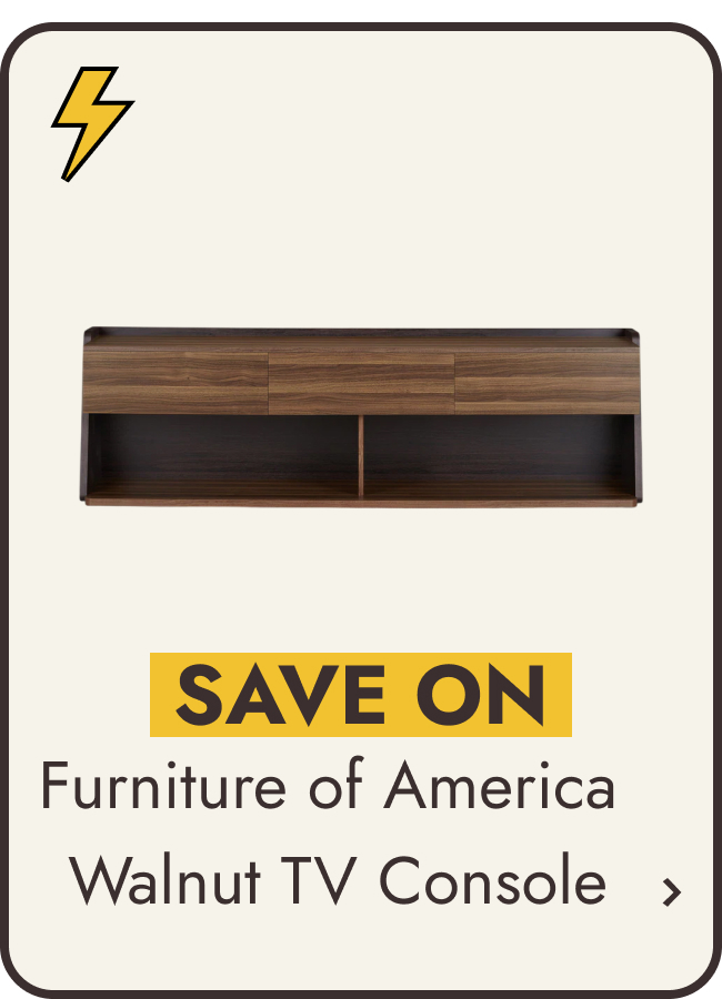 Alan Modern Walnut 73-inch 3-Drawer TV Console by Furniture of America
