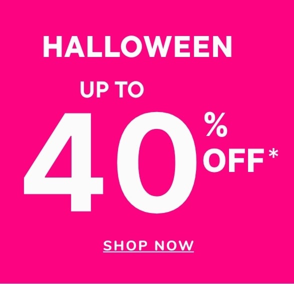 Up to 40% off Halloween