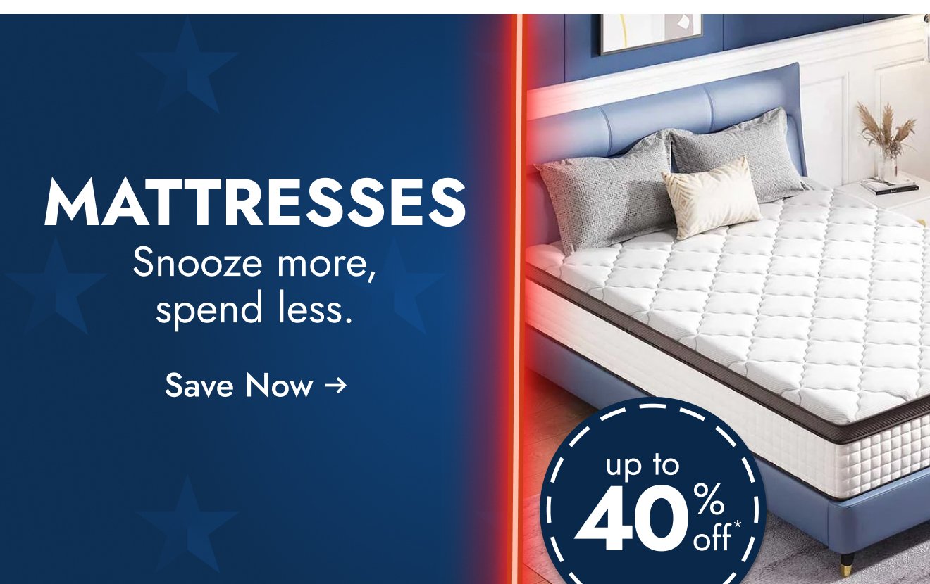 Up to 40% off Mattresses