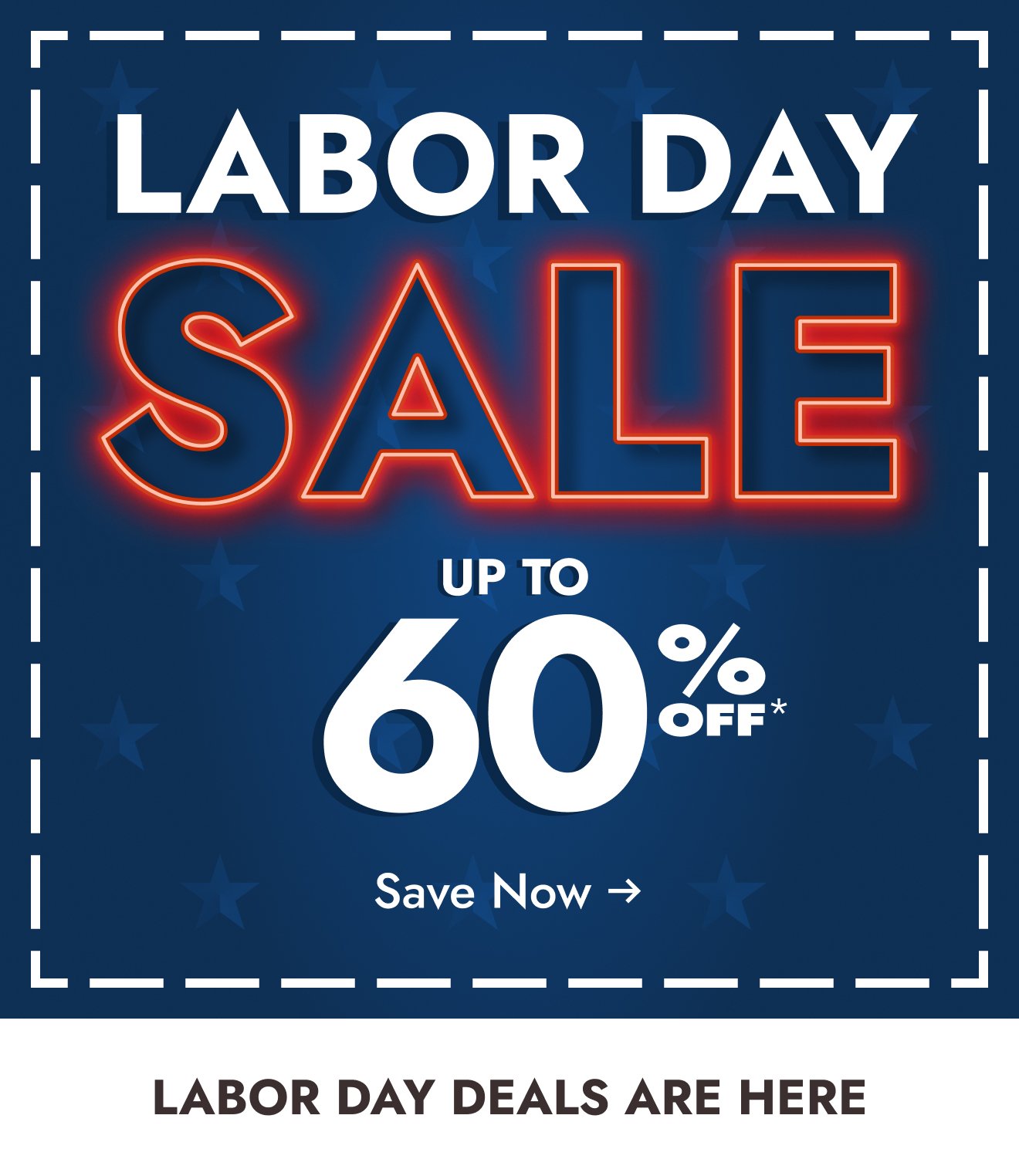 Labor Day sale is here