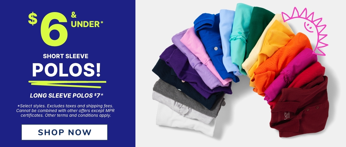 $6 & Under Polos