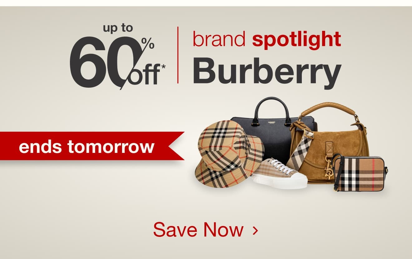 Spotlight on Burberry—Up to 60% Off