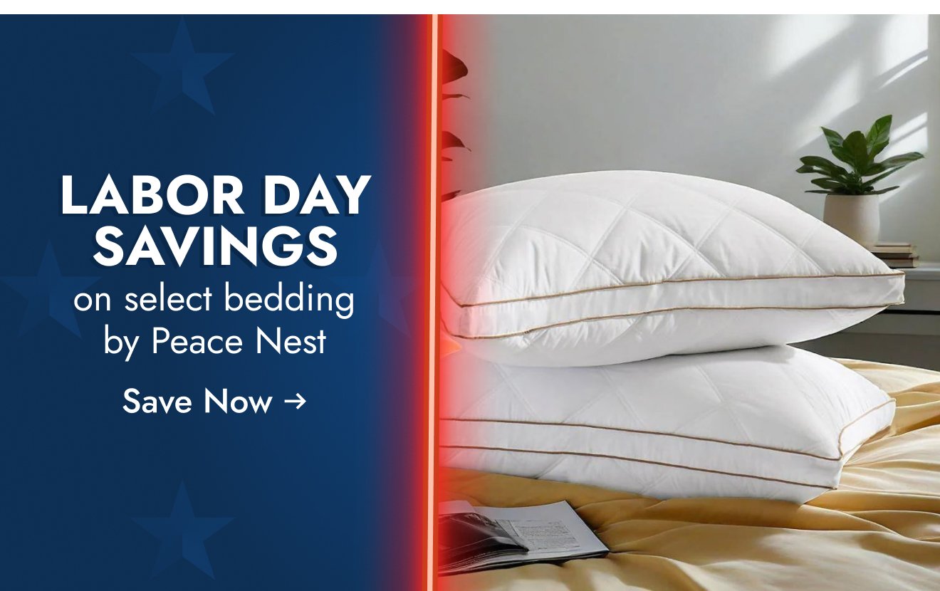 Labor Day Savings on select bedding by Peace Nest*