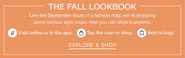 The Fall Lookbook - EXPLORE & SHOP