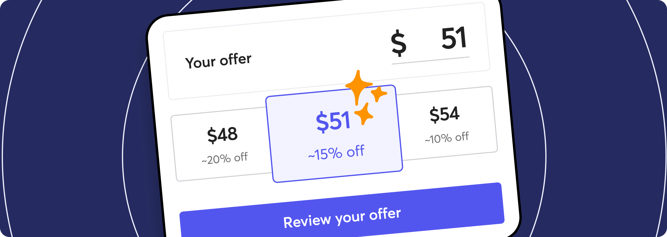 Make an offer by negotiating the price with sellers