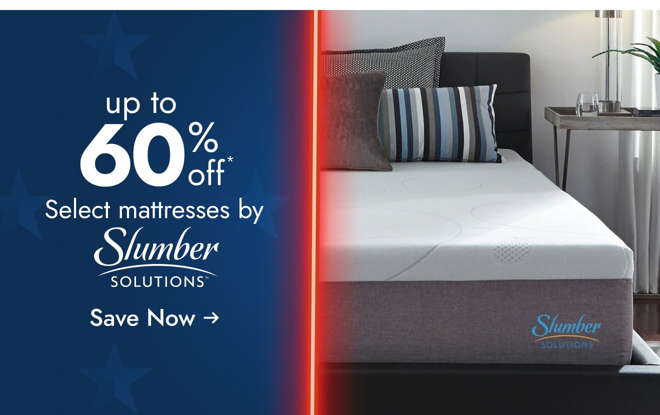 UP TO 60% OFF Select Mattresses by Slumber Solutions*