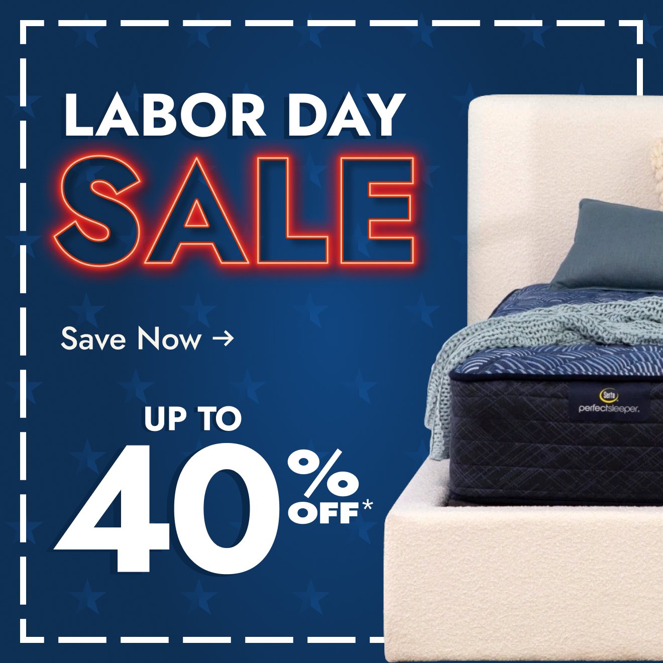 Up to 40% off top mattress brands