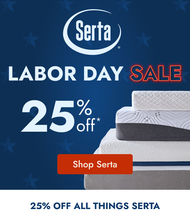 Get 25% off Serta mattresses for Labor Day