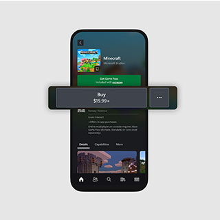 A mobile device displaying a game purchase page within the Xbox app.