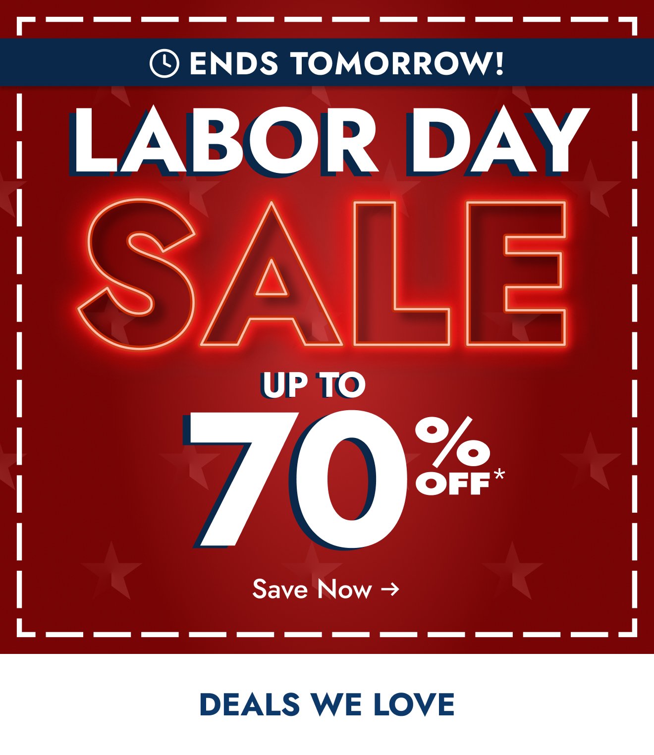Last Chance Labor Day Deals end tomorrow