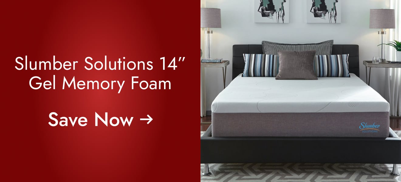 Slumber Solutions 14-inch Gel Memory Foam Choose Your Comfort Mattress - White