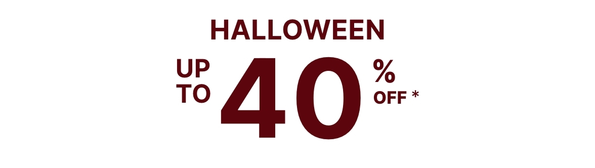 Up to 40% off Halloween