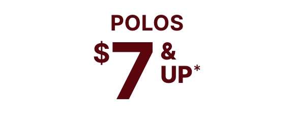$7 & Up Polos