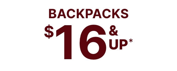 $16 & Up Backpacks