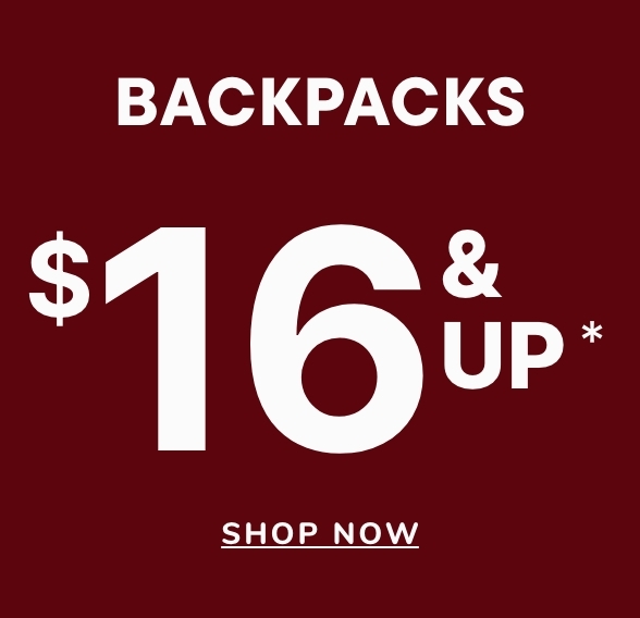 $16 & Up Backpacks