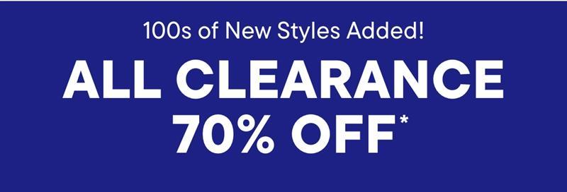 70% off Clearance
