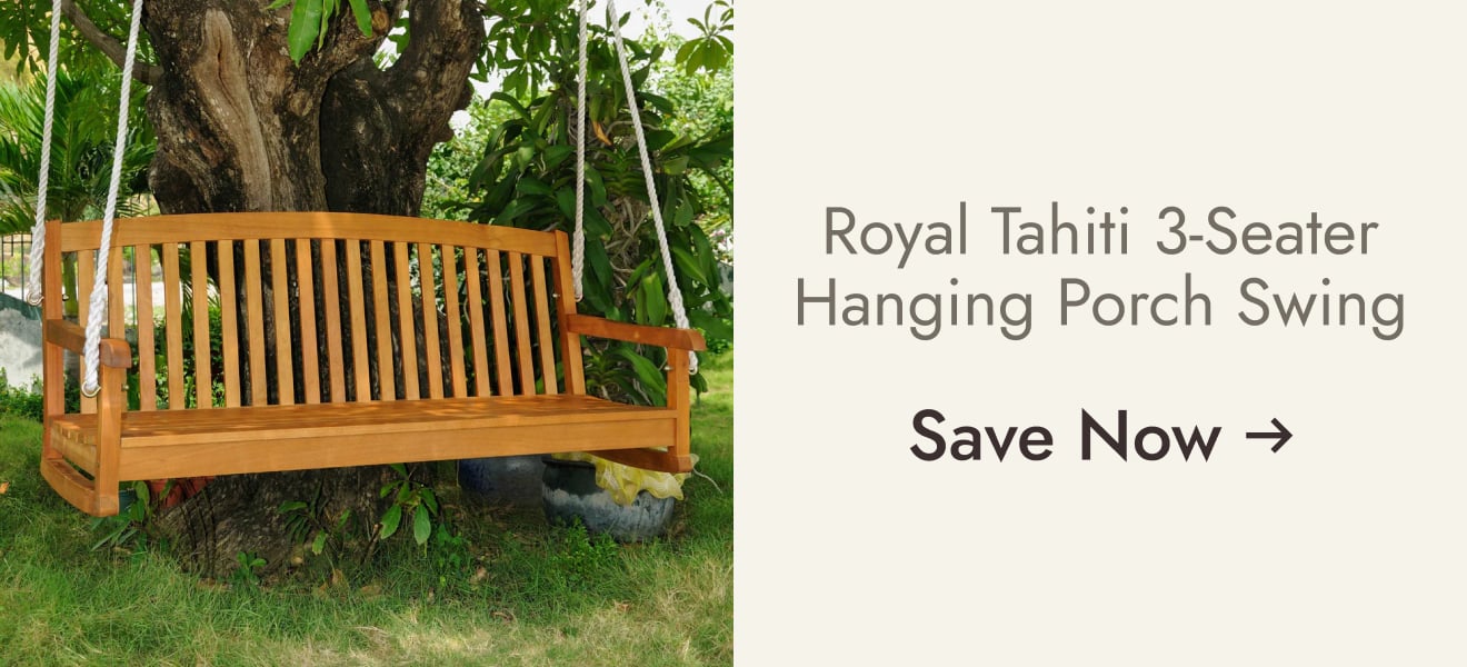 Royal Tahiti 3-Seater Hanging Porch Swing