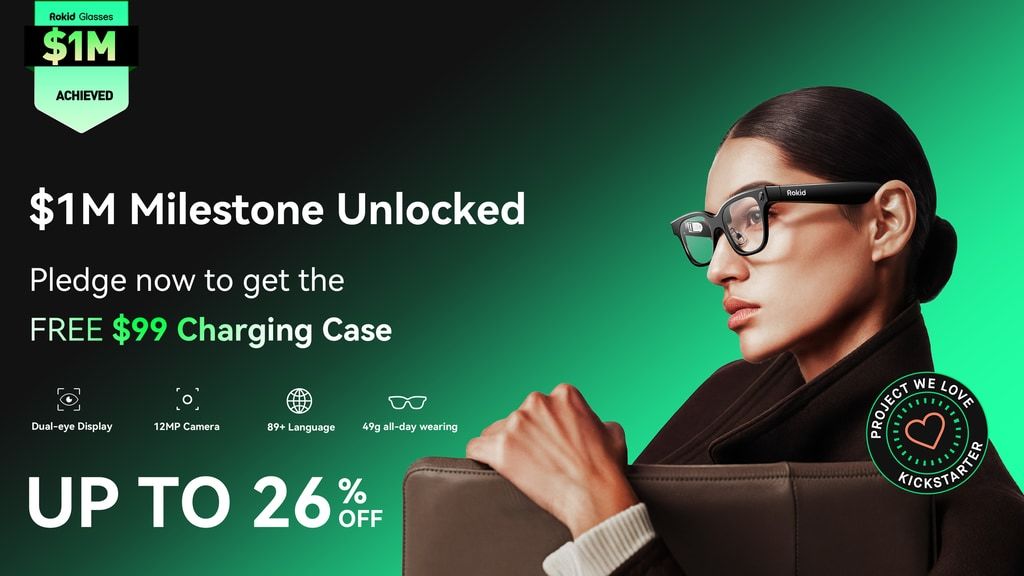 Rokid Glasses, World's Lightest Full-function AI & AR Glasses