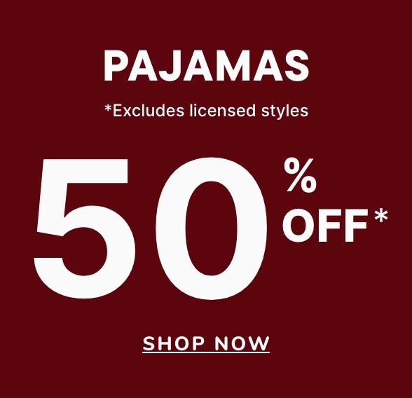 50% off Pajamas