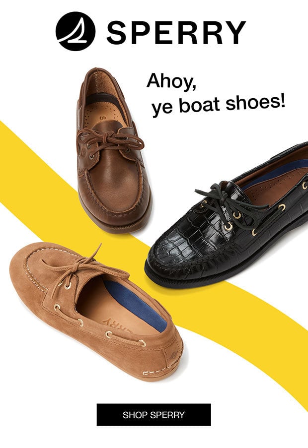 Sperry - Ahoy, ye boat shoes! - Shop Sperry