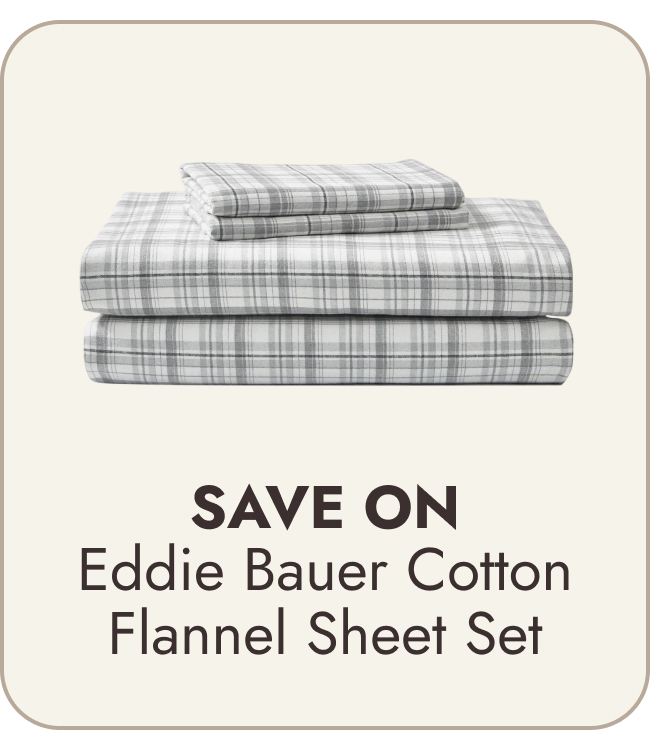 Eddie Bauer Printed Cotton Flannel Sheet Set