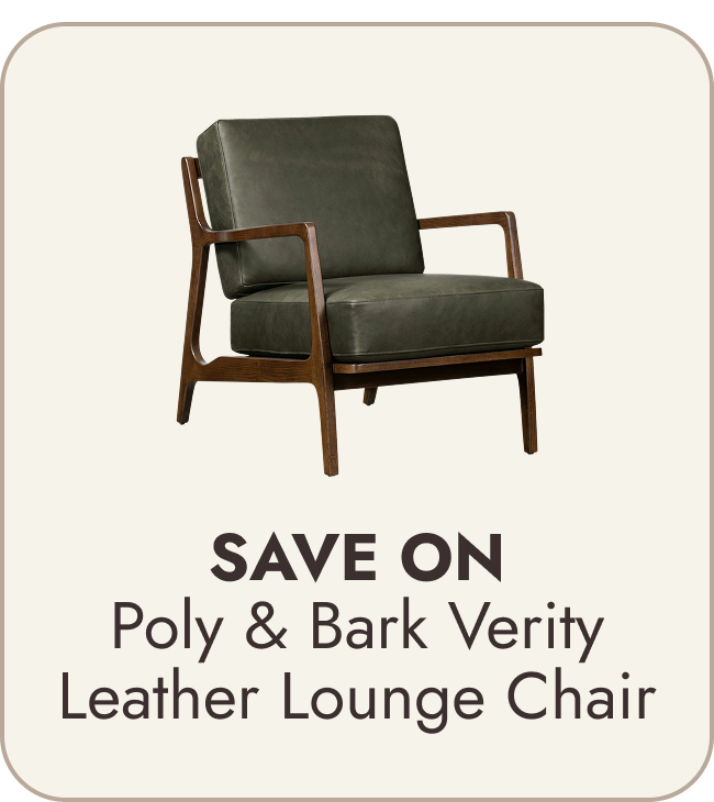 Poly & Bark Verity Leather Lounge Chair