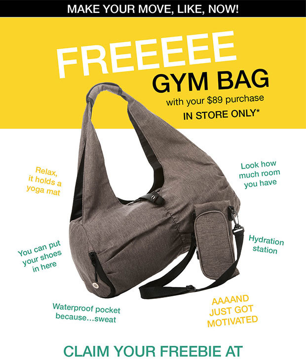 FREEEEE GYM BAG