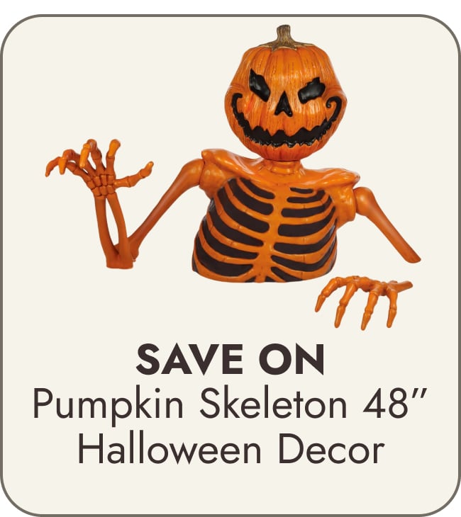 48in Groundbreaking Pumpkin Skeleton