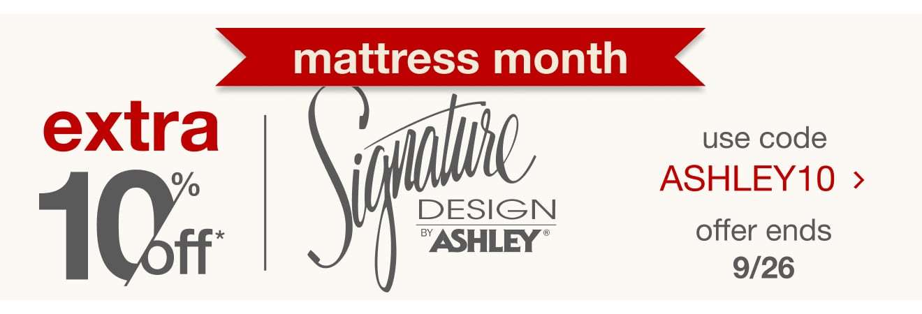 Save an Extra 10% on Signature Design by Ashley Mattresses